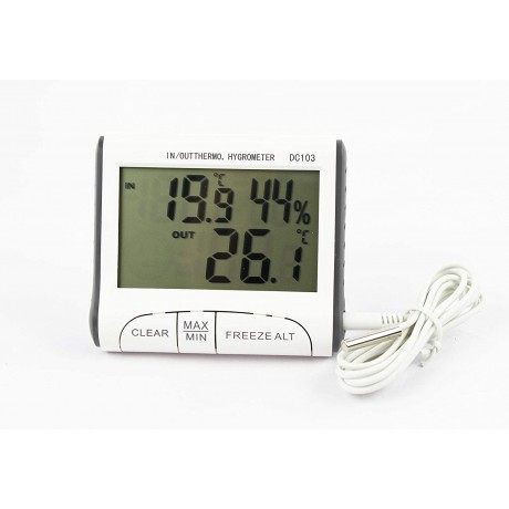 Termohigrómetro Digital con Sonda Sanda Pequeño